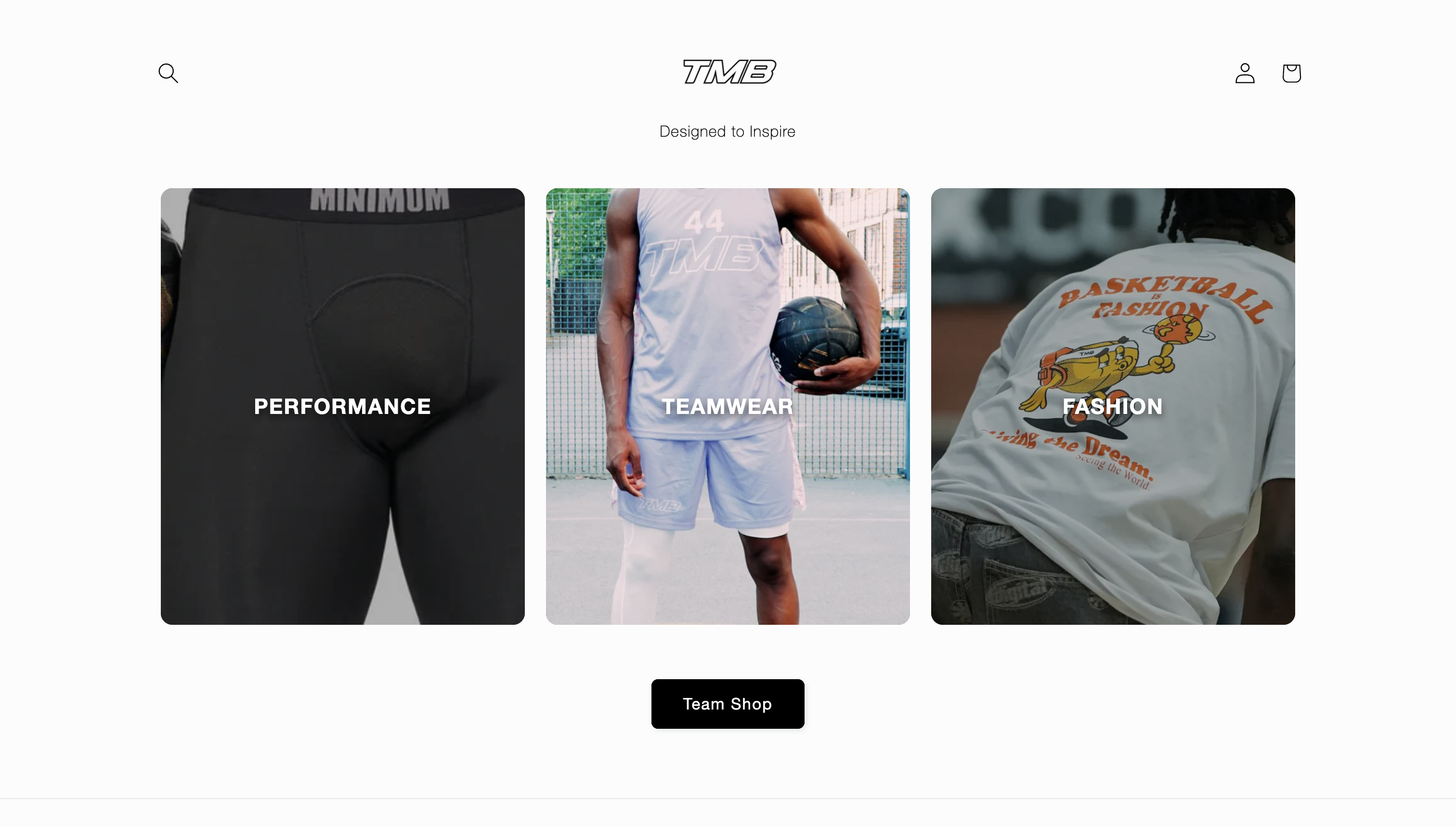 The Minimum Brand Shopify homepage screenshot